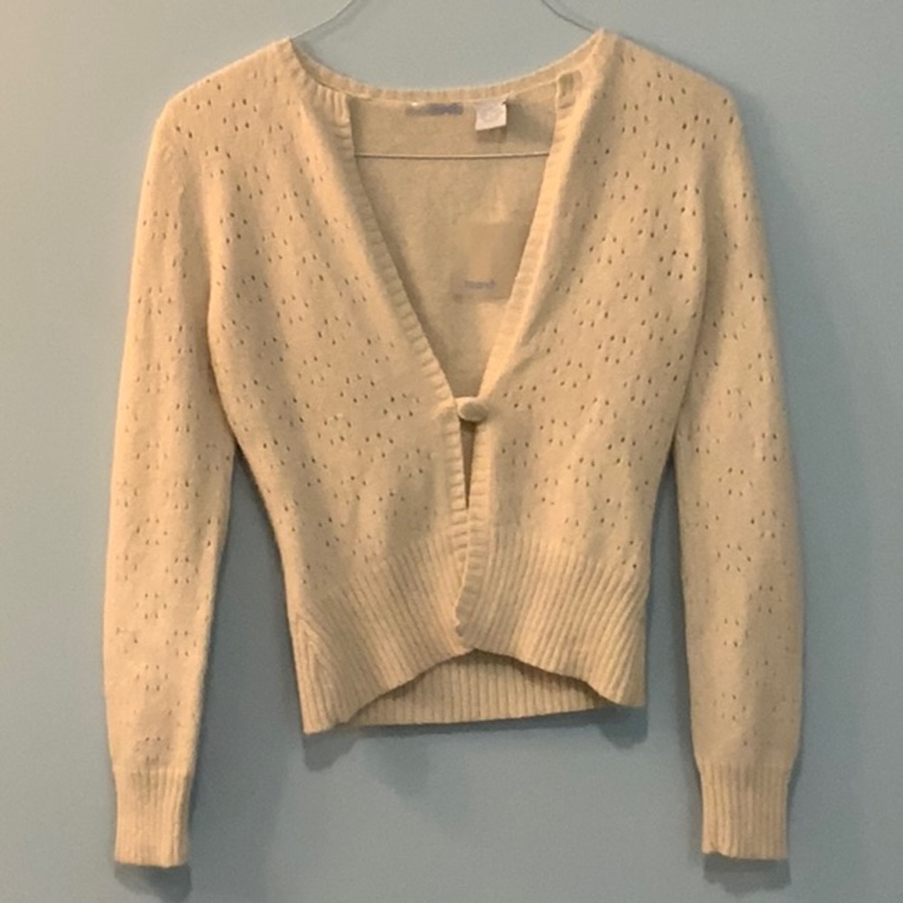 Frost Women's Cardigan Sweater NWT 100% Silk Angora